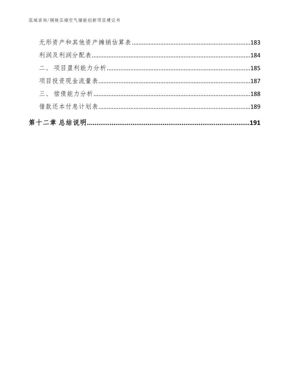 铜陵压缩空气储能创新项目建议书（范文）_第5页