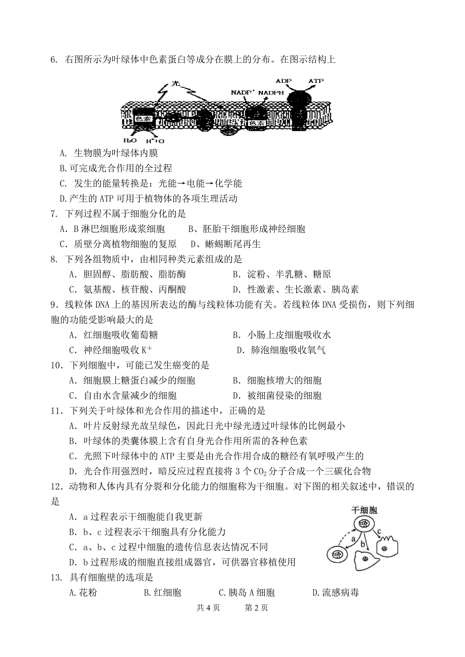 高三生物选择2.doc_第2页