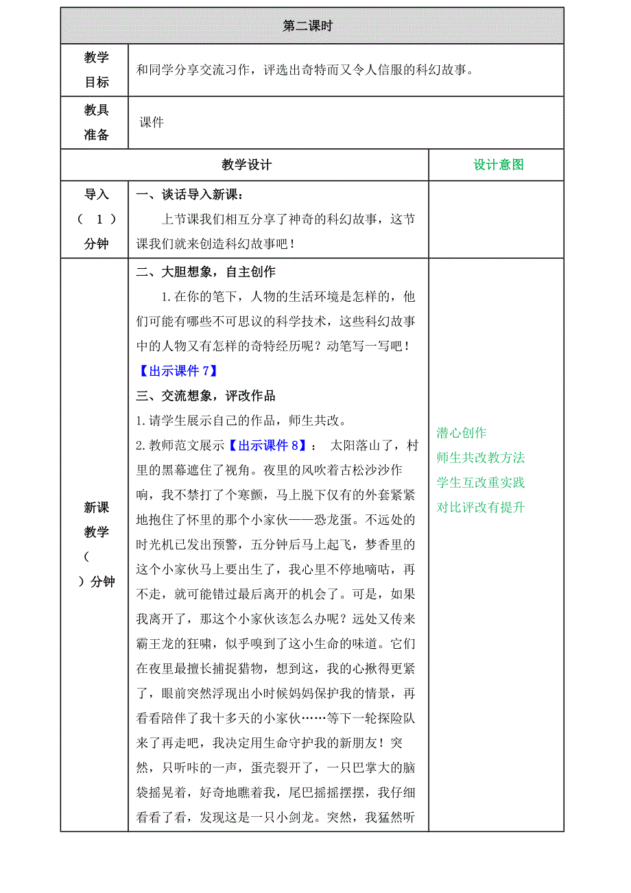 部编人教版六年级下册语文《习作：插上科学的翅膀飞》教案_第3页