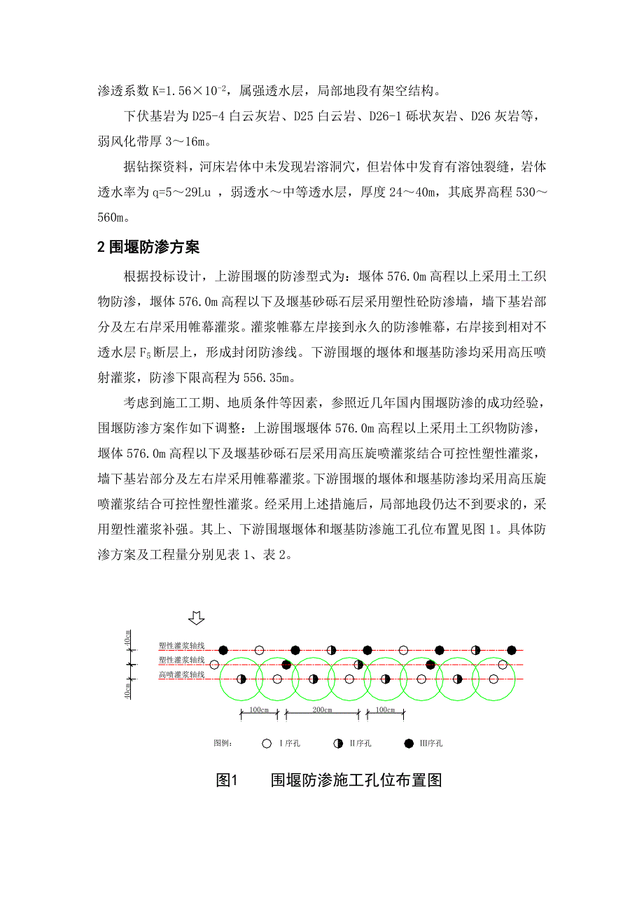 武都引水工程围堰防渗施工组织修改_第2页