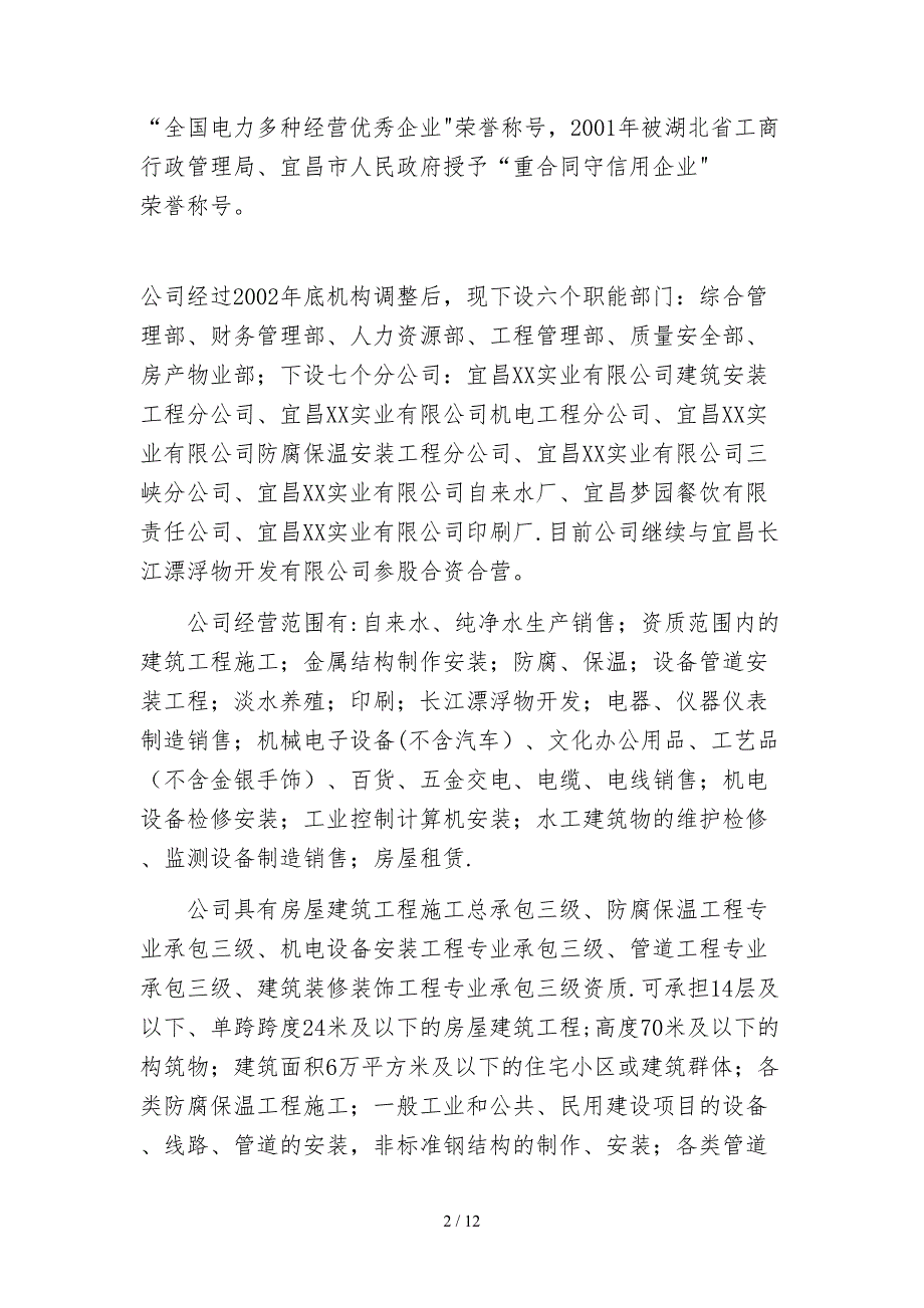 宜昌XX实业有限公司企业战略_第2页