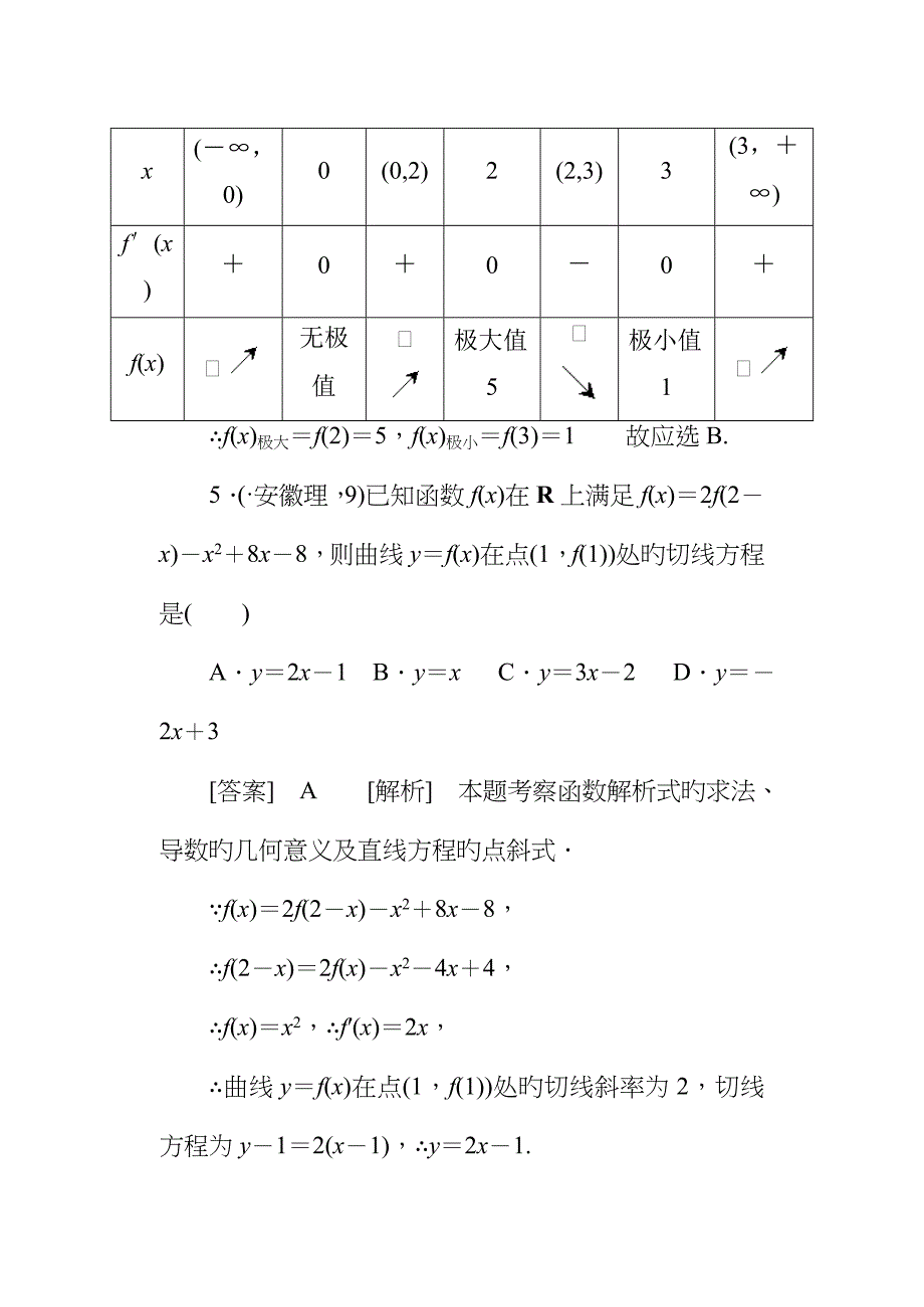 高二数学导数及其应用综合检测综合测试题_第3页