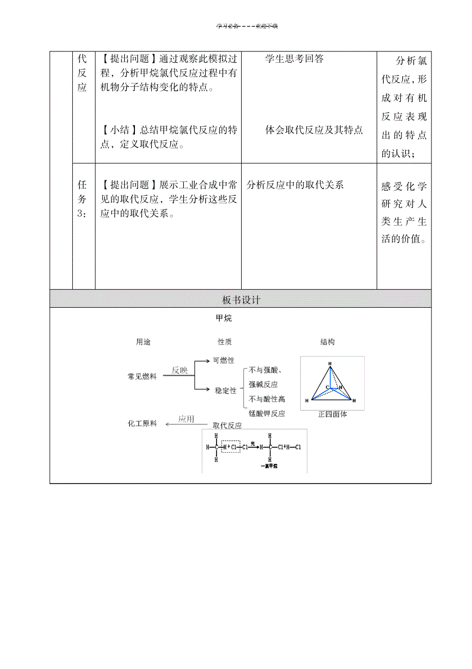 2023年全国化学优质课比赛-北京-甲烷精品教案1_第4页