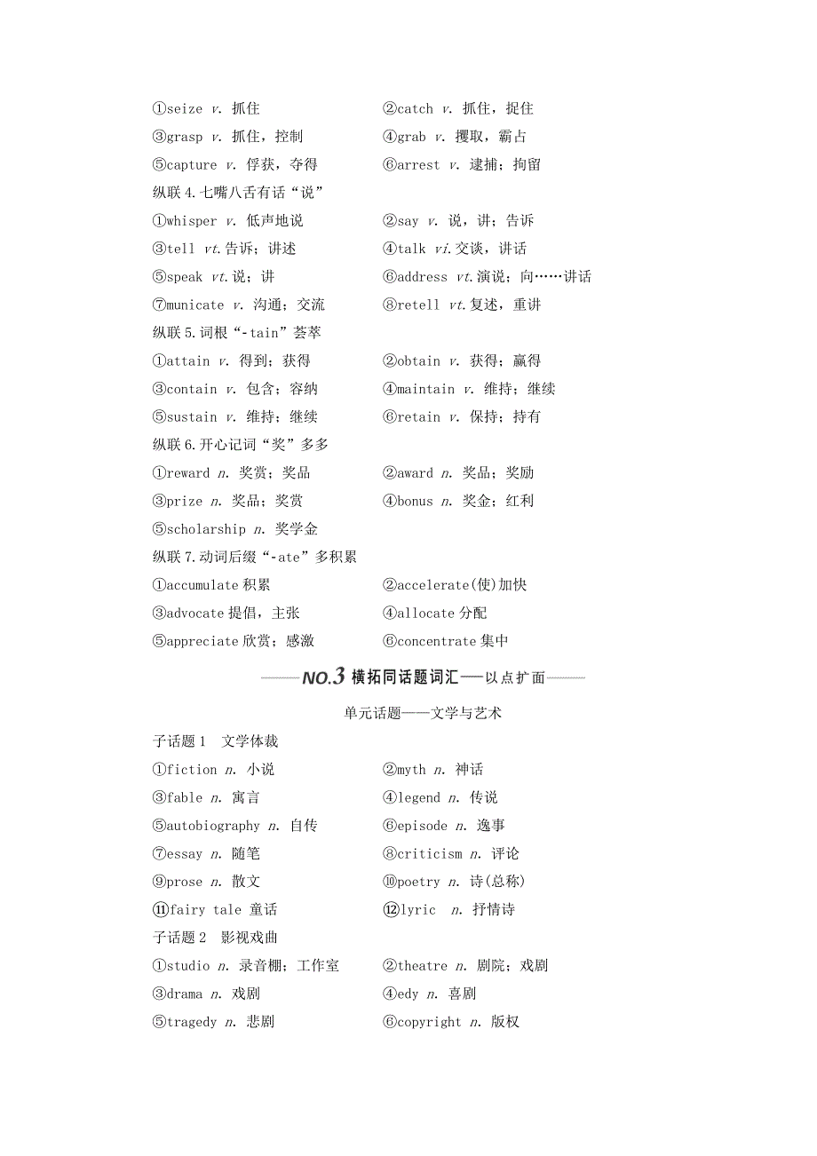 （新课改）2022年高考英语一轮复习 Module 3 Literature学案（含解析）外研版选修7_第3页