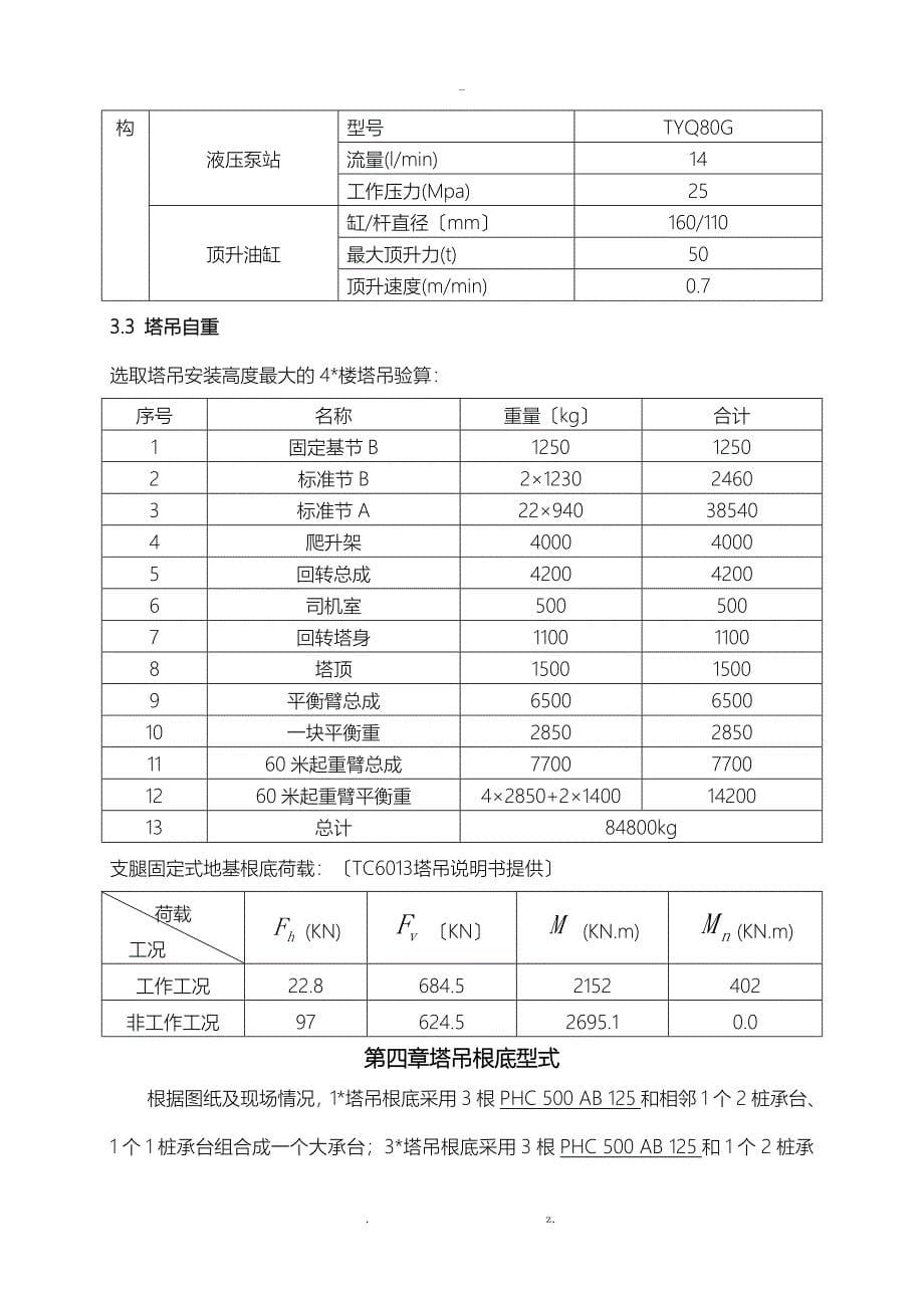 塔吊基础施工组织设计与对策_第5页