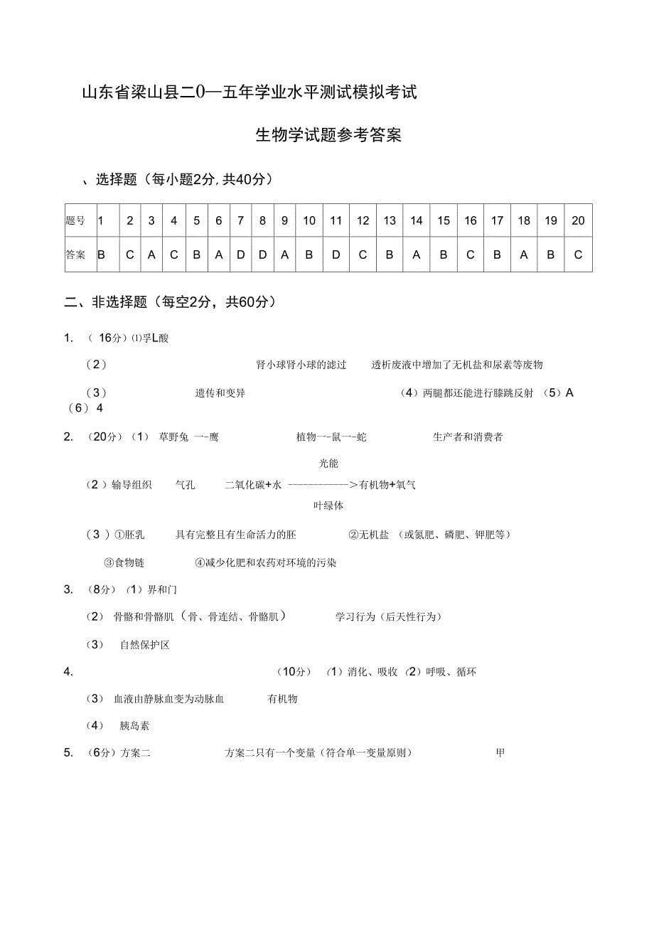 水平测试模拟考试(4)_第5页