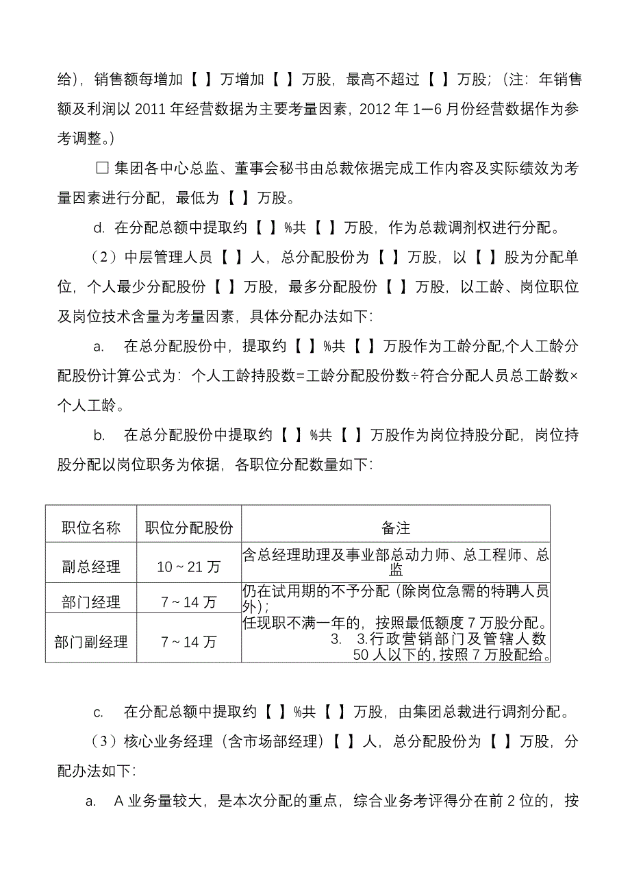 XX公司员工持股分配方案(定稿)_第3页