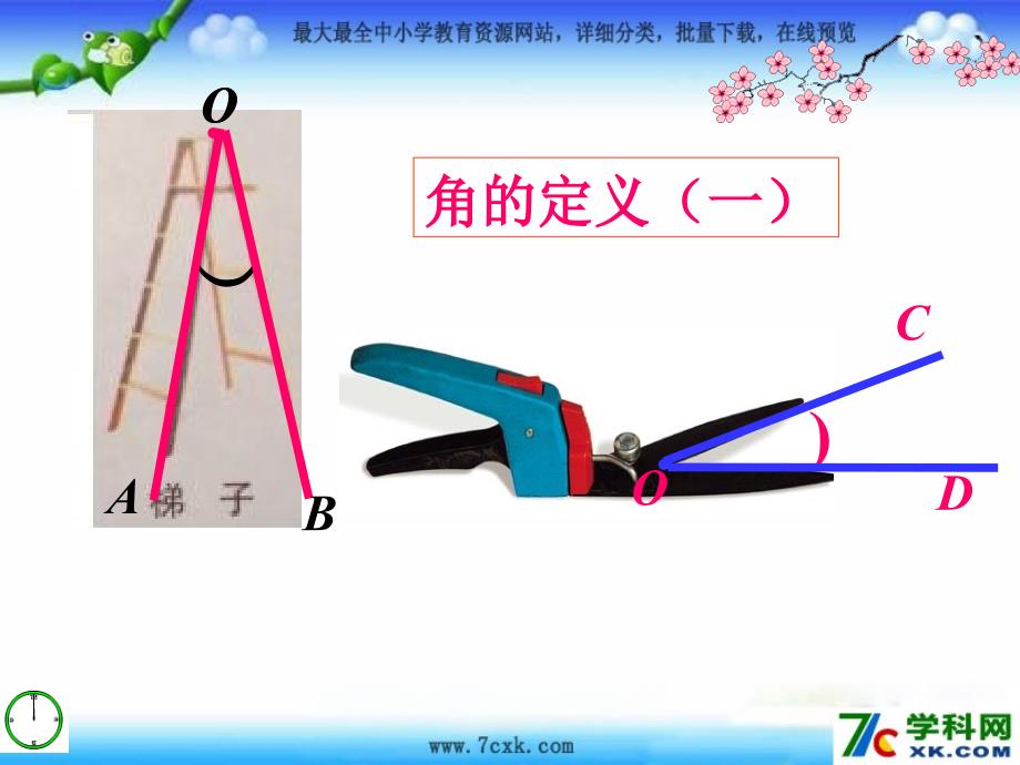 2015春青岛版数学七下81《角的表示》课件1_第3页