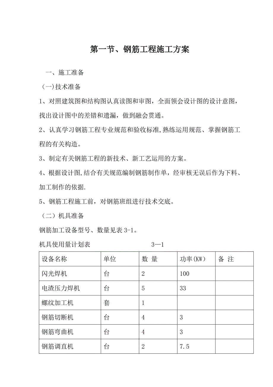 【施工方案】钢筋工程专项施工方案唐_第1页