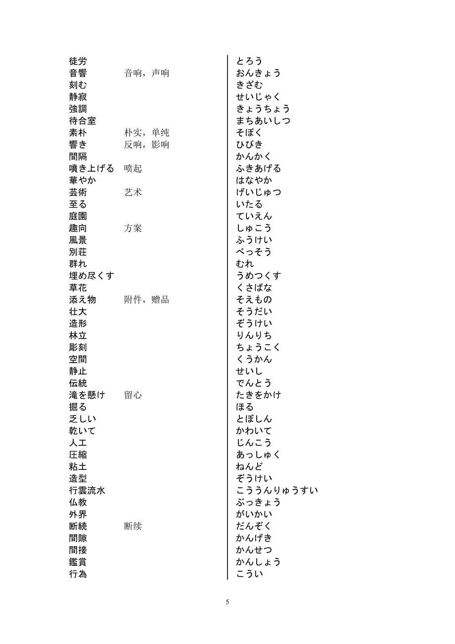 日语精读单词总结(大四上用).doc_第5页