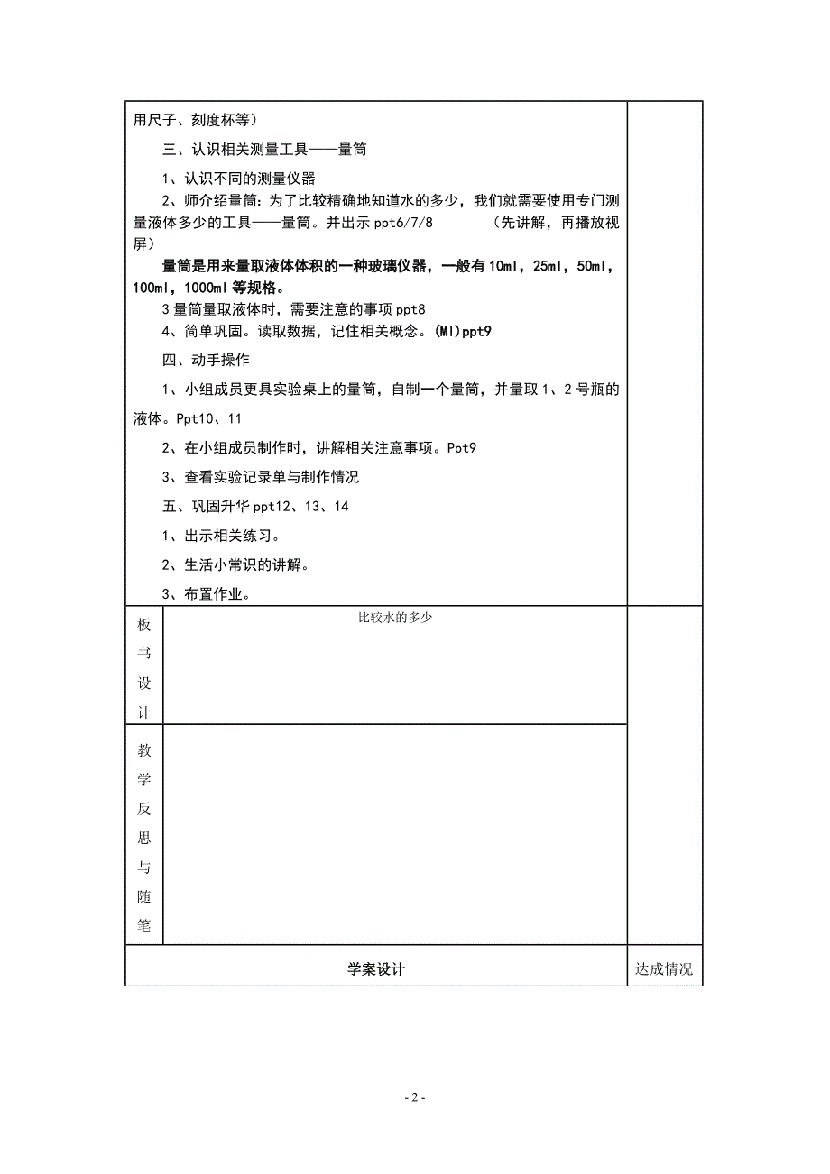 最新《小学科学》晒课教案模板_第2页