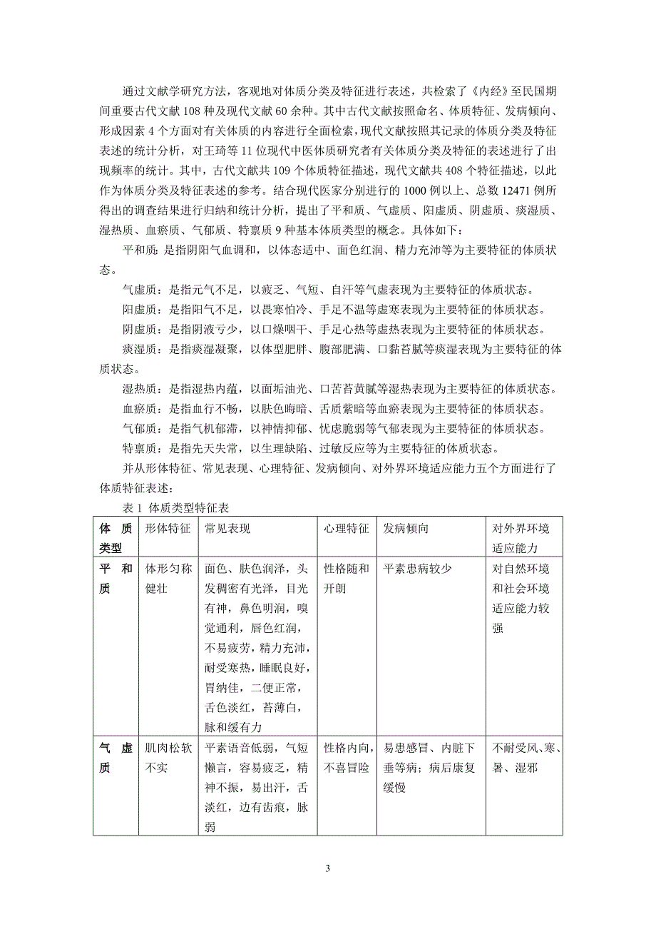 《中医体质分类与判定》标准的建立_第3页