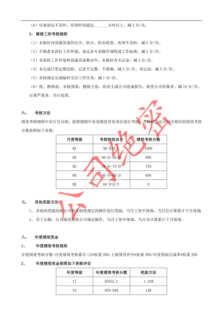 某物业管理公司绩效方案.doc_第3页