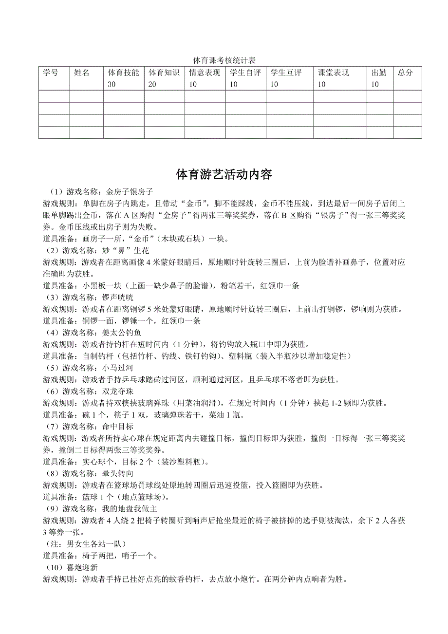 体育与健康课程实施方案_第3页