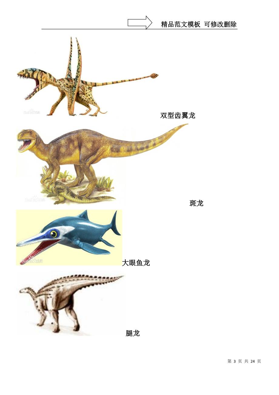 最全恐龙名字以及图片_第3页