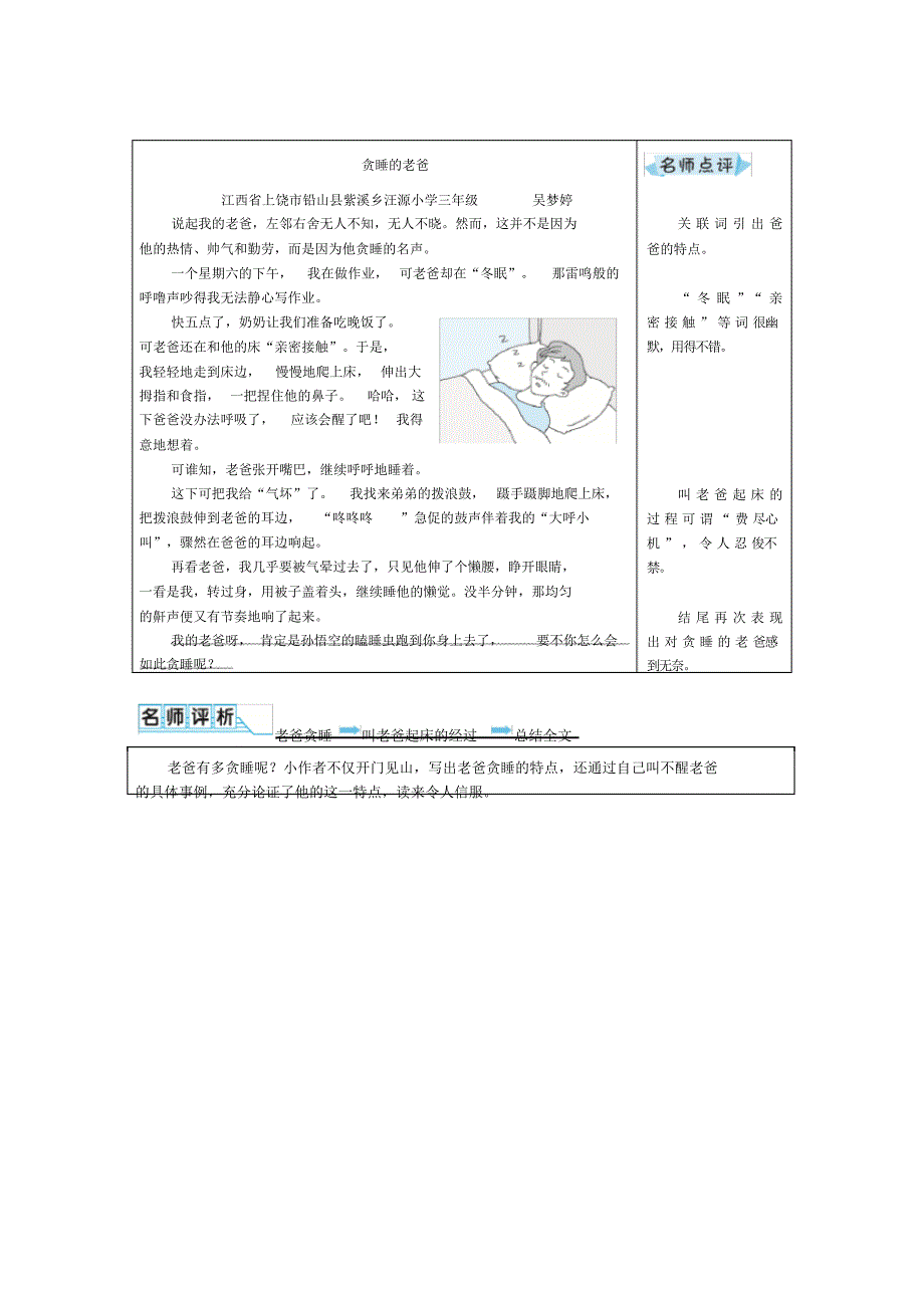 (下册)部编版三年级语文习作身边那些有特点的人优秀例文_第3页