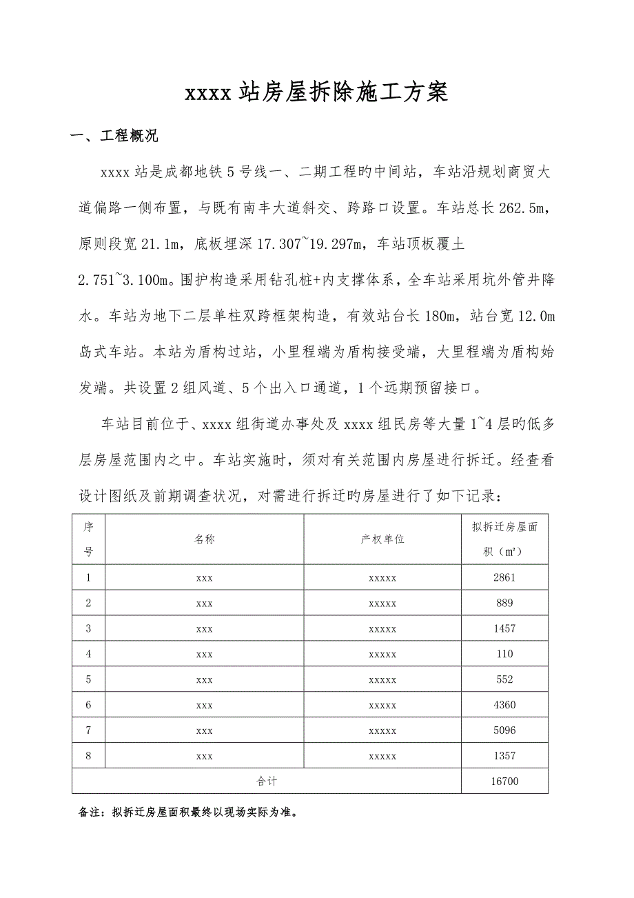 房屋拆除施工组织方案_第1页