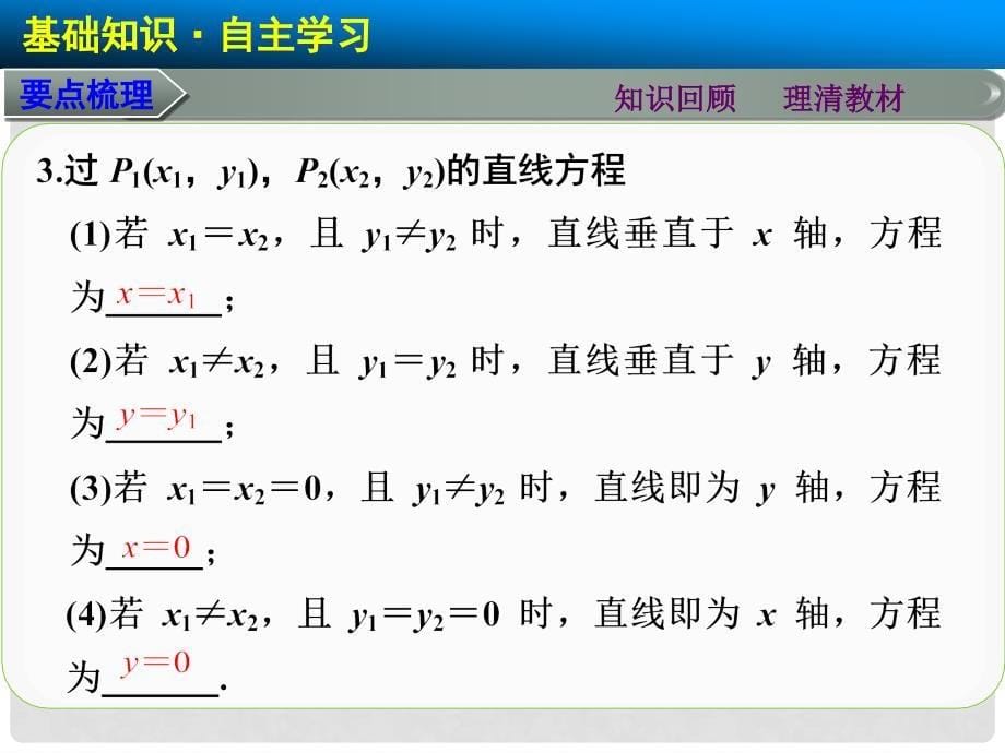 高考数学总复习 9.1直线的方程课件 理 新人教A版_第5页