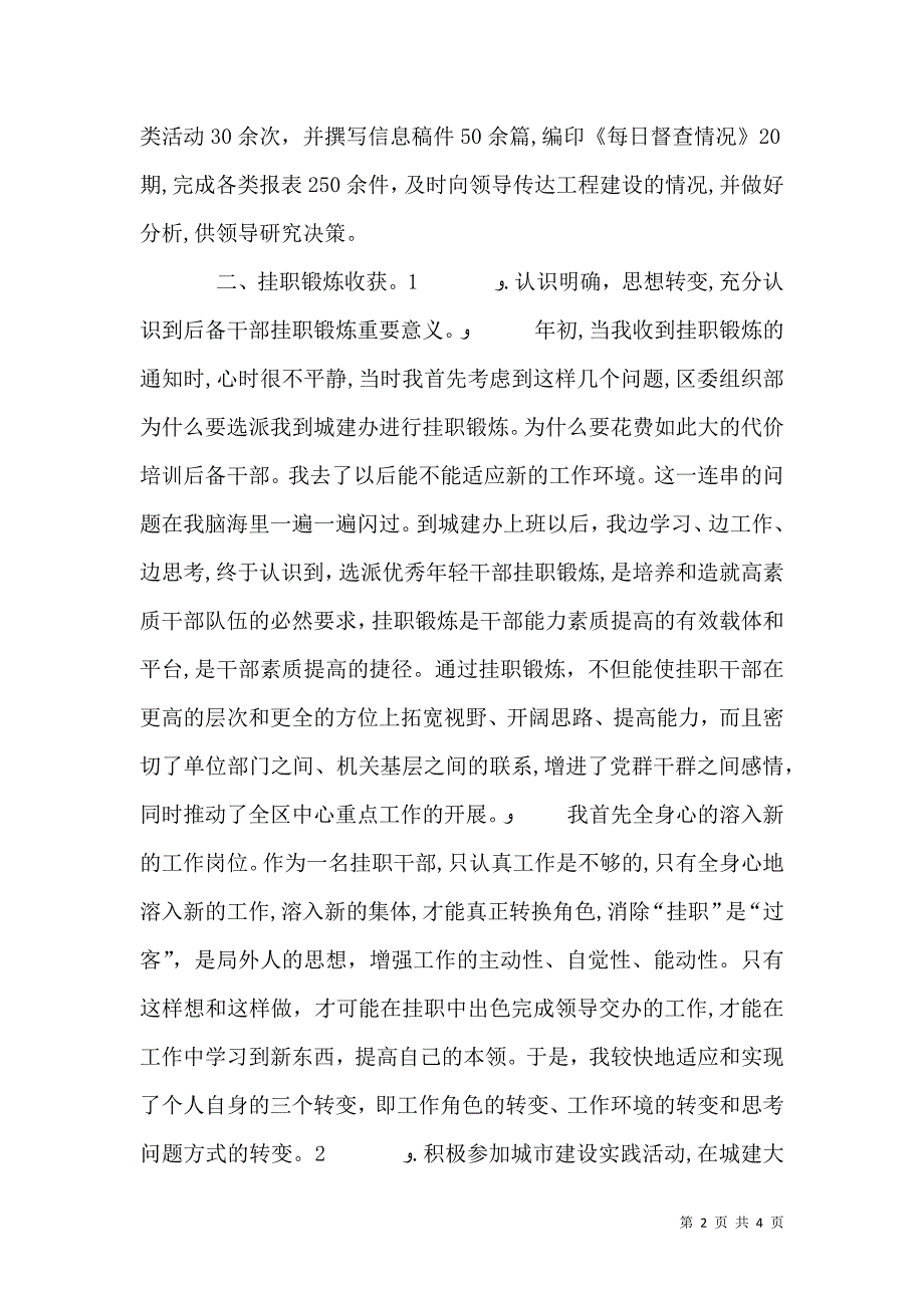 青年干部挂职锻炼总结_第2页