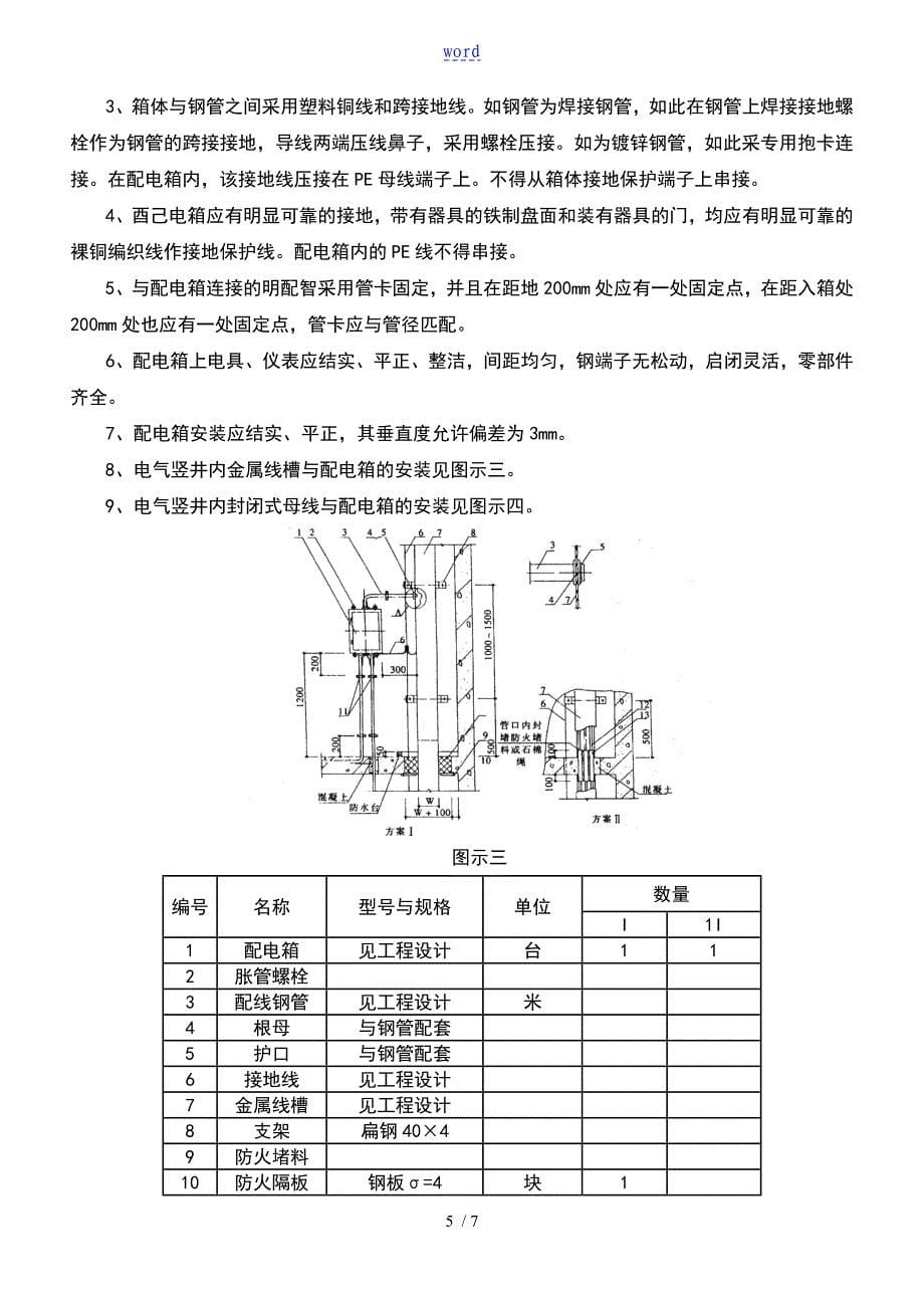 电气竖井桥架安装技术交底_第5页