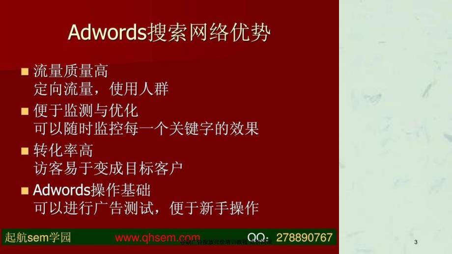 谷歌广告投放竞价培训教程竞价网赚课件_第3页