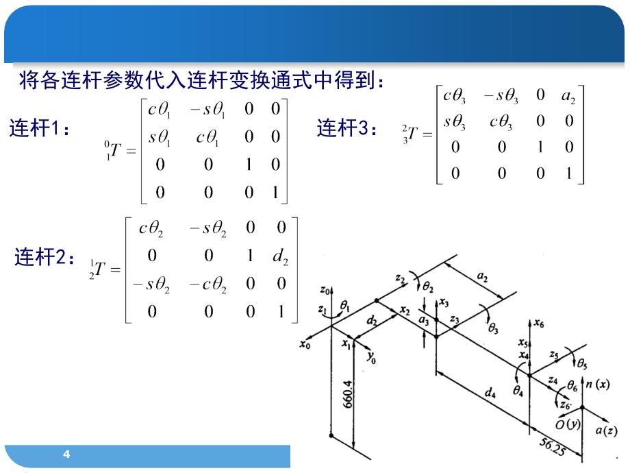 PUMA机器人运动学_第4页