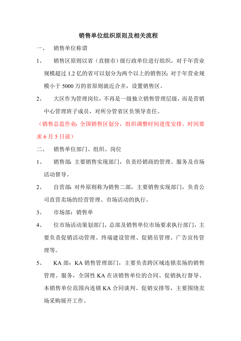 销售单位组织原则及相关流程n_第1页