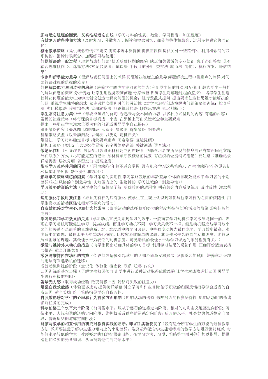 学校教育心理学知识点_第1页