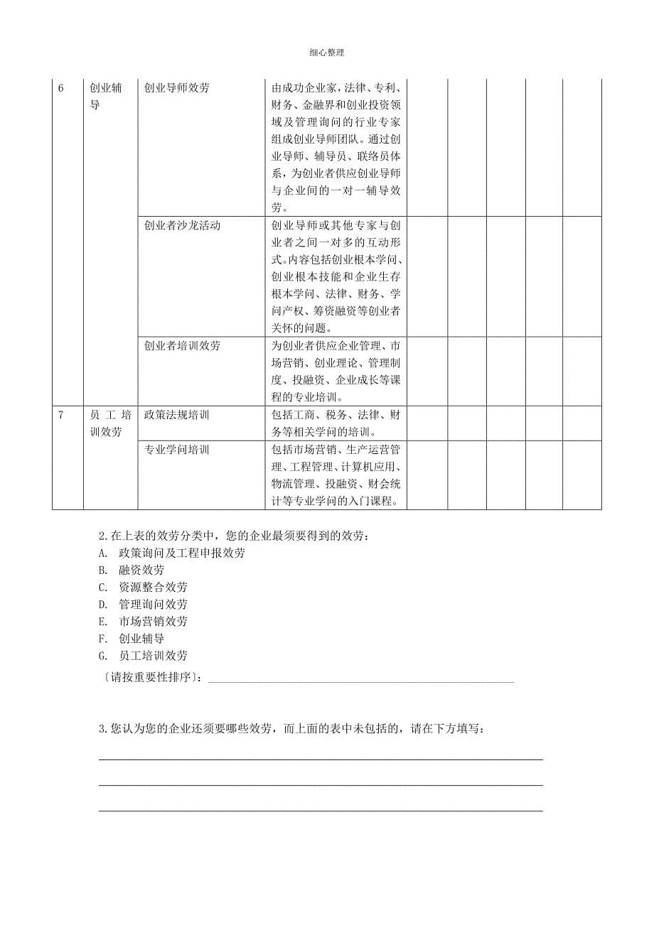 企业需求调查表_第5页