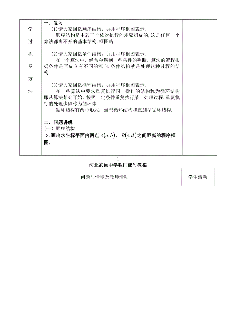 高中数学程序框图的画法习题课教案新人教A版必修3_第2页