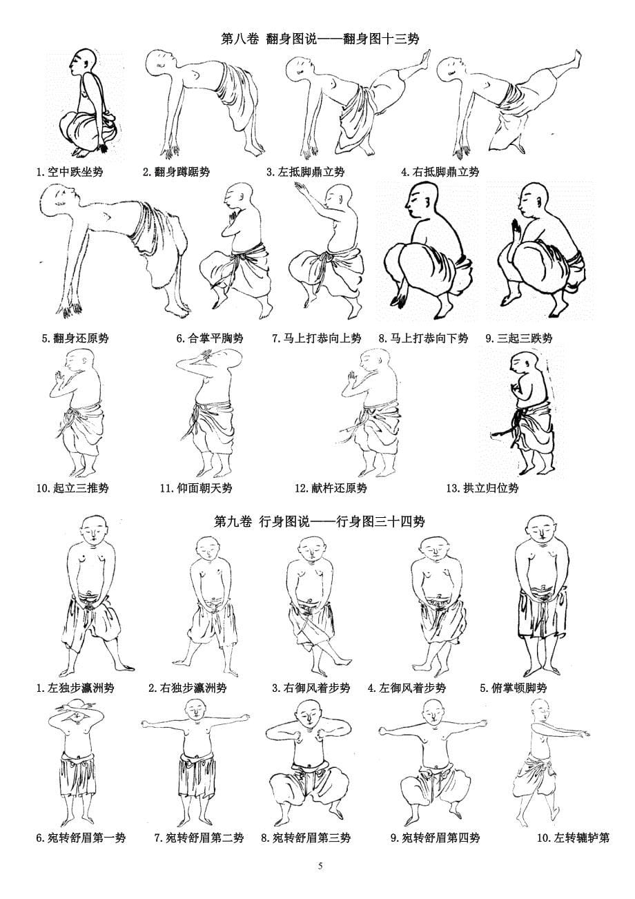 增演易筋洗髓内功图--贴墙版_第5页