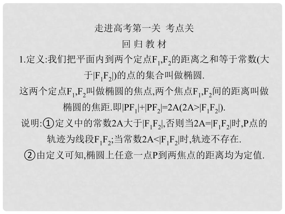 内蒙古呼伦贝尔市高三数学总复习《椭圆》课件_第2页