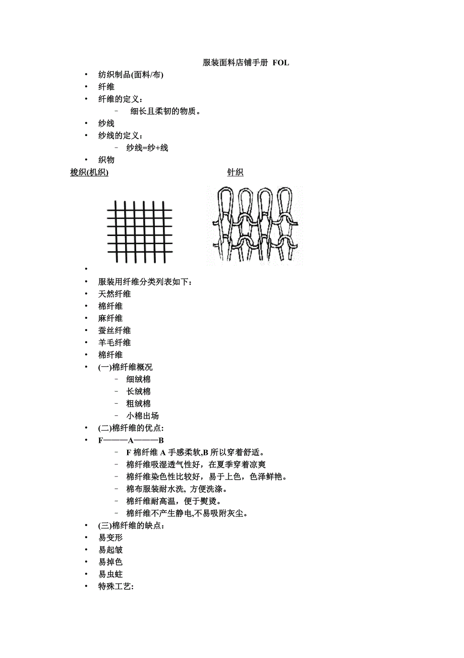 服装面料店铺手册_第1页