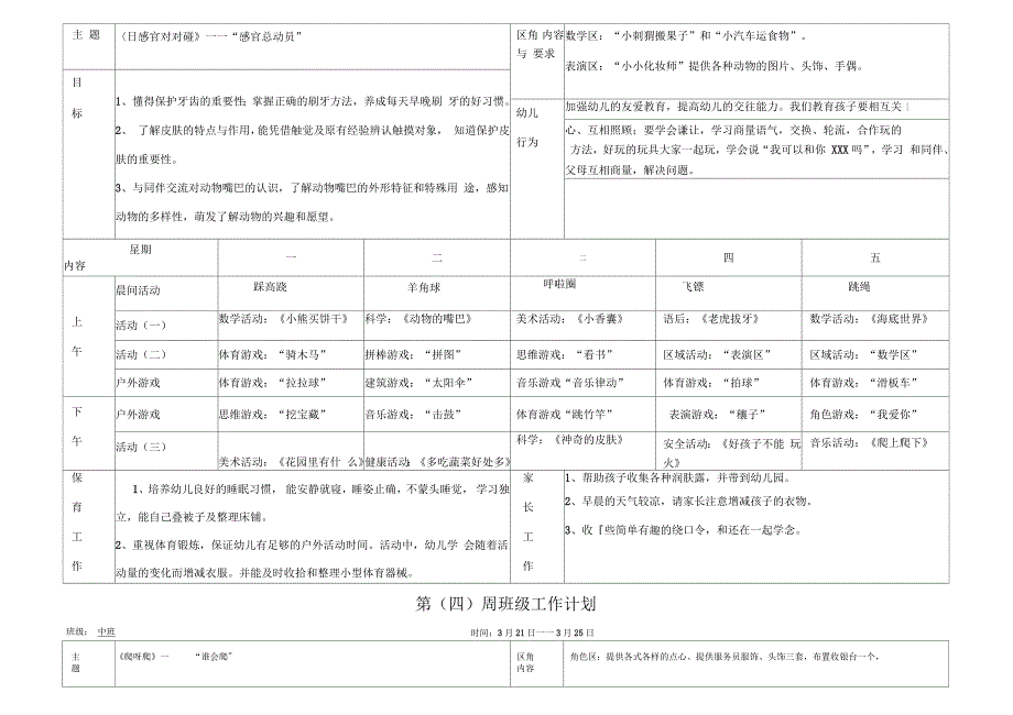 中班下学期1-16周周计划表_第3页