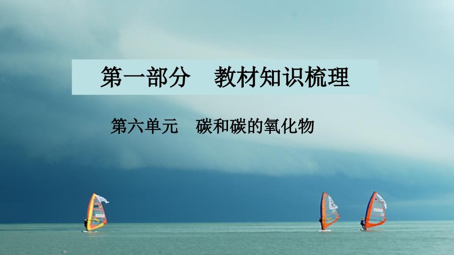 湖南省长沙市2018中考化学复习 第一部分 教材知识梳理 第六单元 碳和碳的氧化物课件_第1页