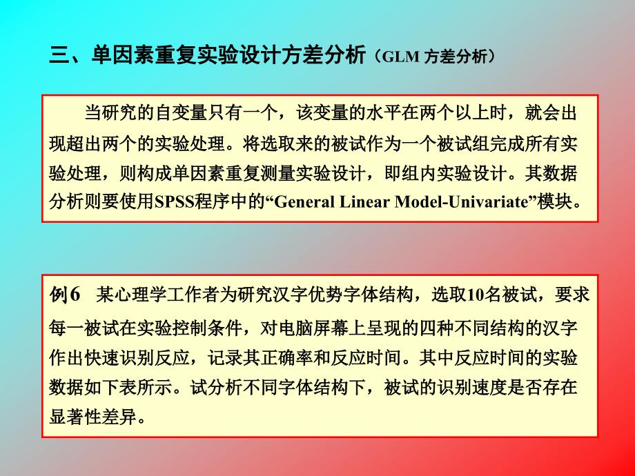 单因素重复实验设计方差分析(GL).ppt_第1页