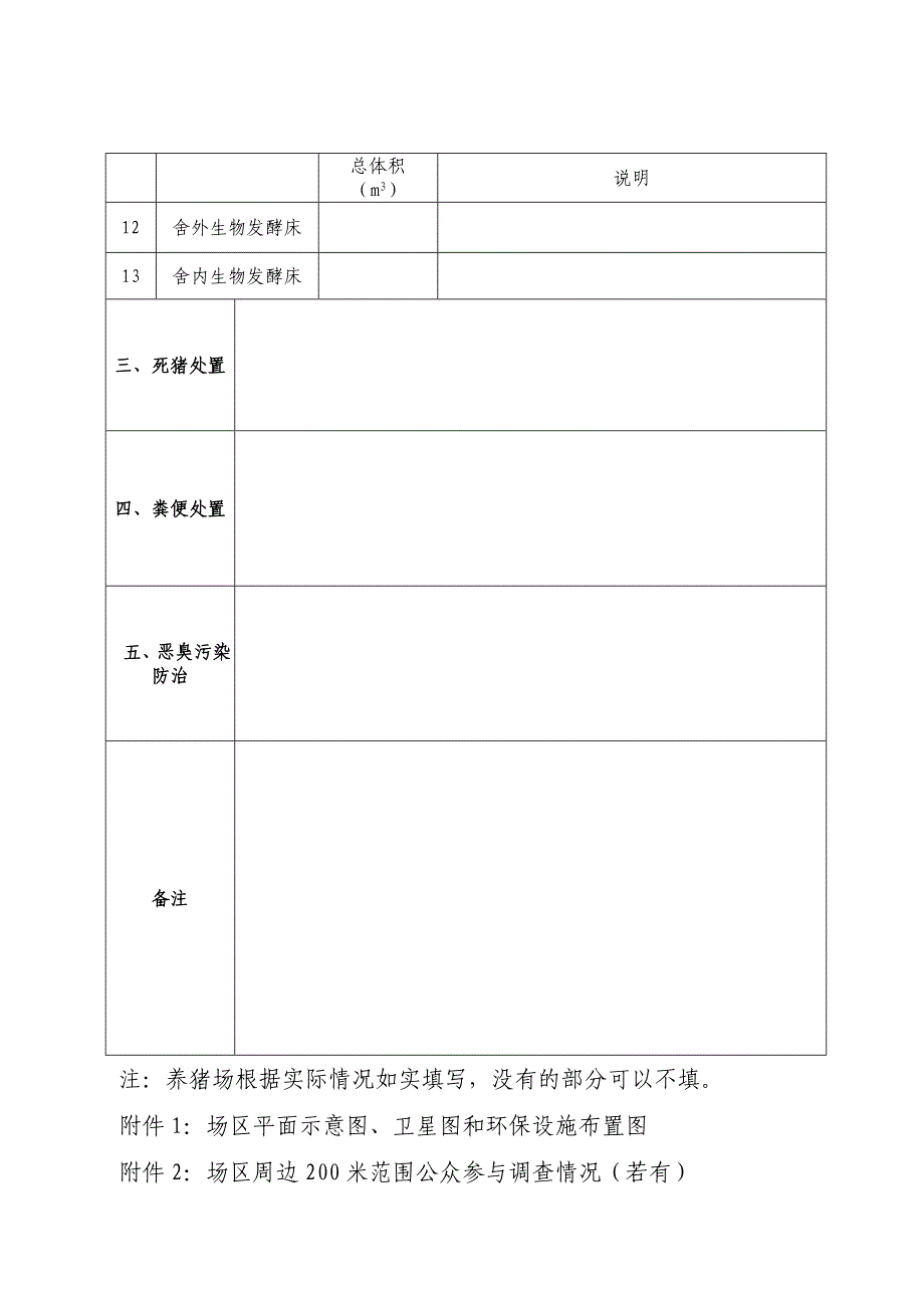 养猪场环评登记表_第3页