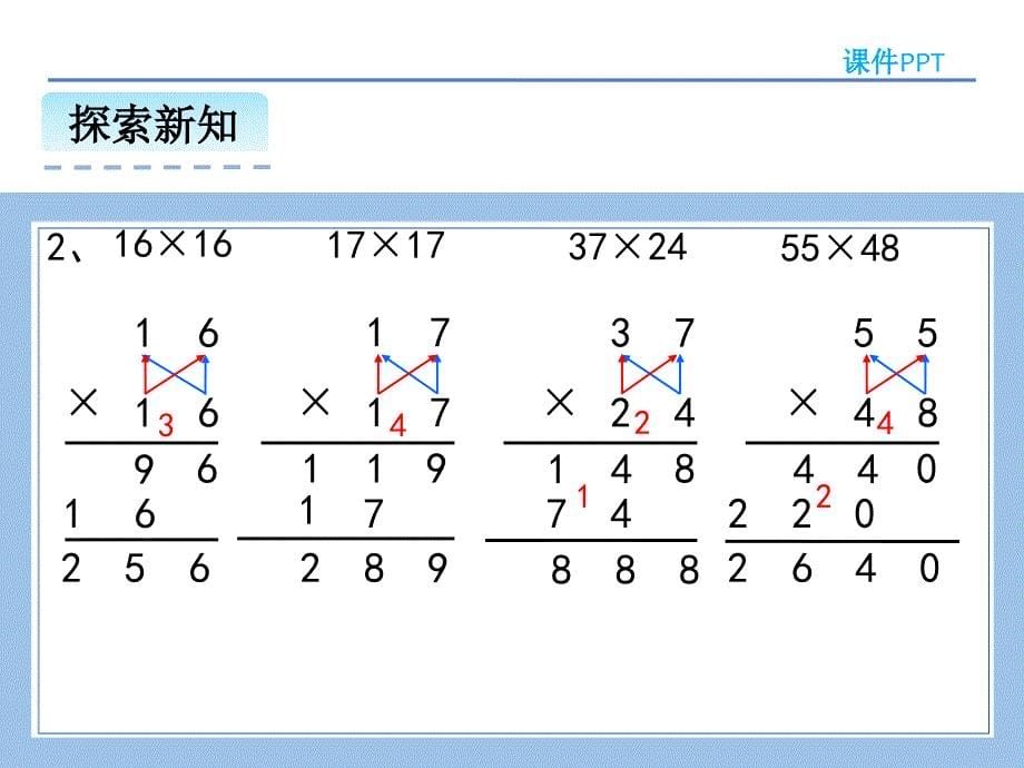 人教版数学三年级下册-04两位数乘两位数-03整理与复习-课件01_第5页