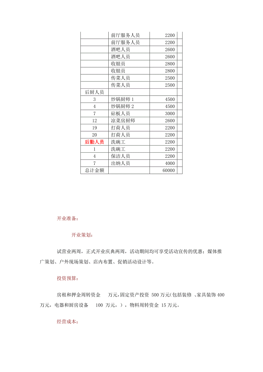 粤、川、西餐菜系餐厅投资创业计划书.docx_第2页