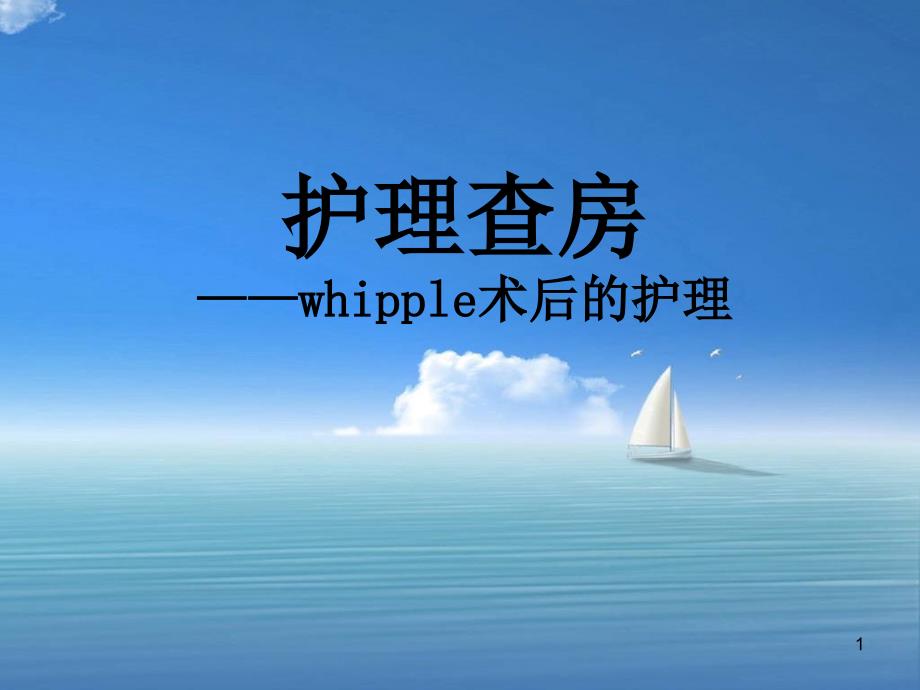 whipple护理查房_第1页