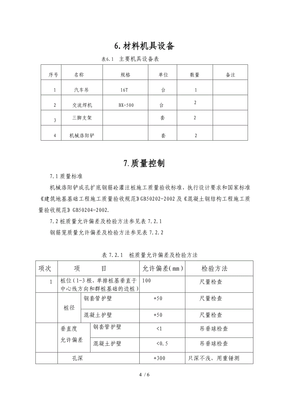 机械洛阳铲成孔扩底钢筋砼灌注桩施工技术_第4页