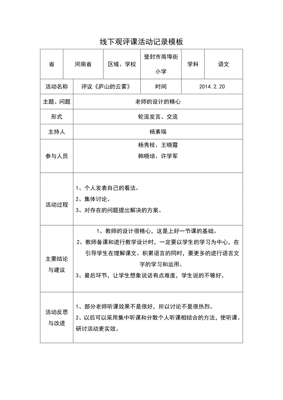 线下活动记录模版(1)王晓霞_第1页