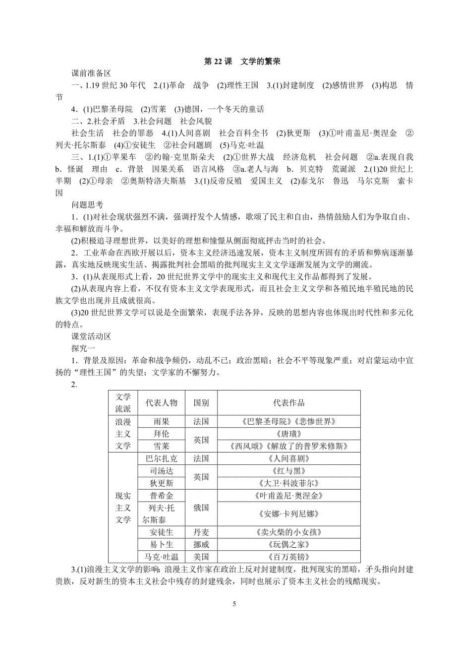 第八单元19世纪以来的世界文学艺术.doc_第5页