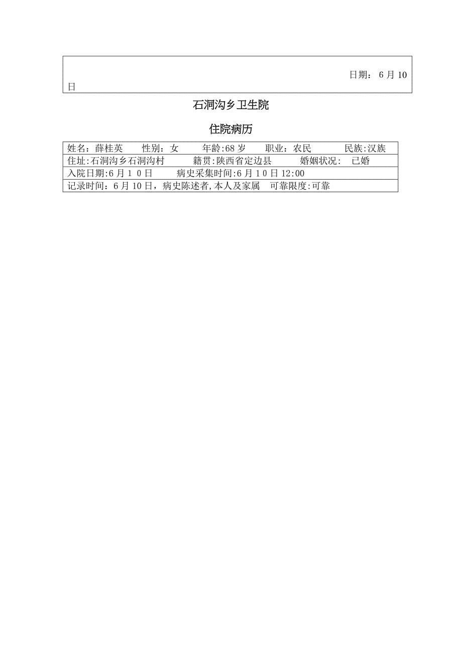 上消化道出血病历_第5页