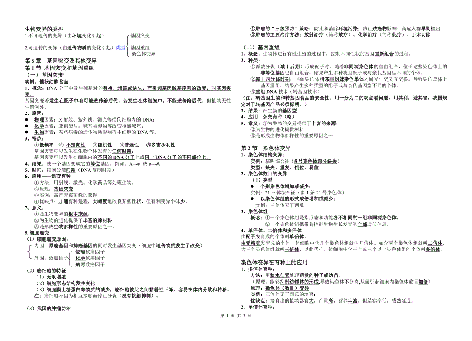 高一生物必修2第5、6章复习提纲.doc_第1页