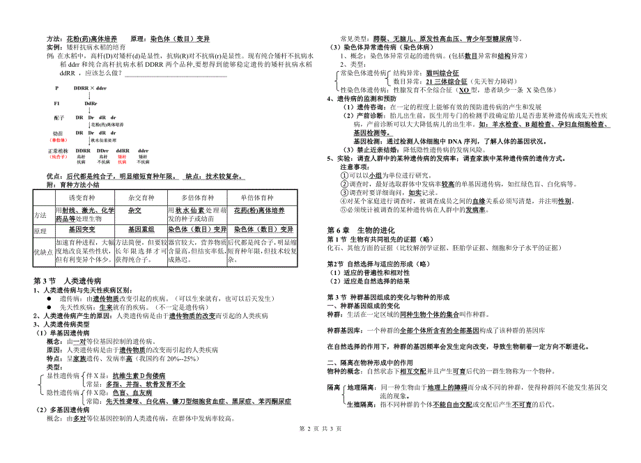 高一生物必修2第5、6章复习提纲.doc_第2页