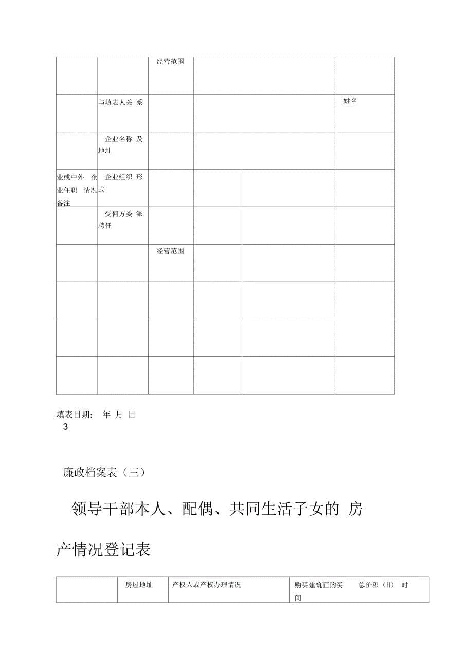 科级干部廉政档案2016年模板讲解_第5页