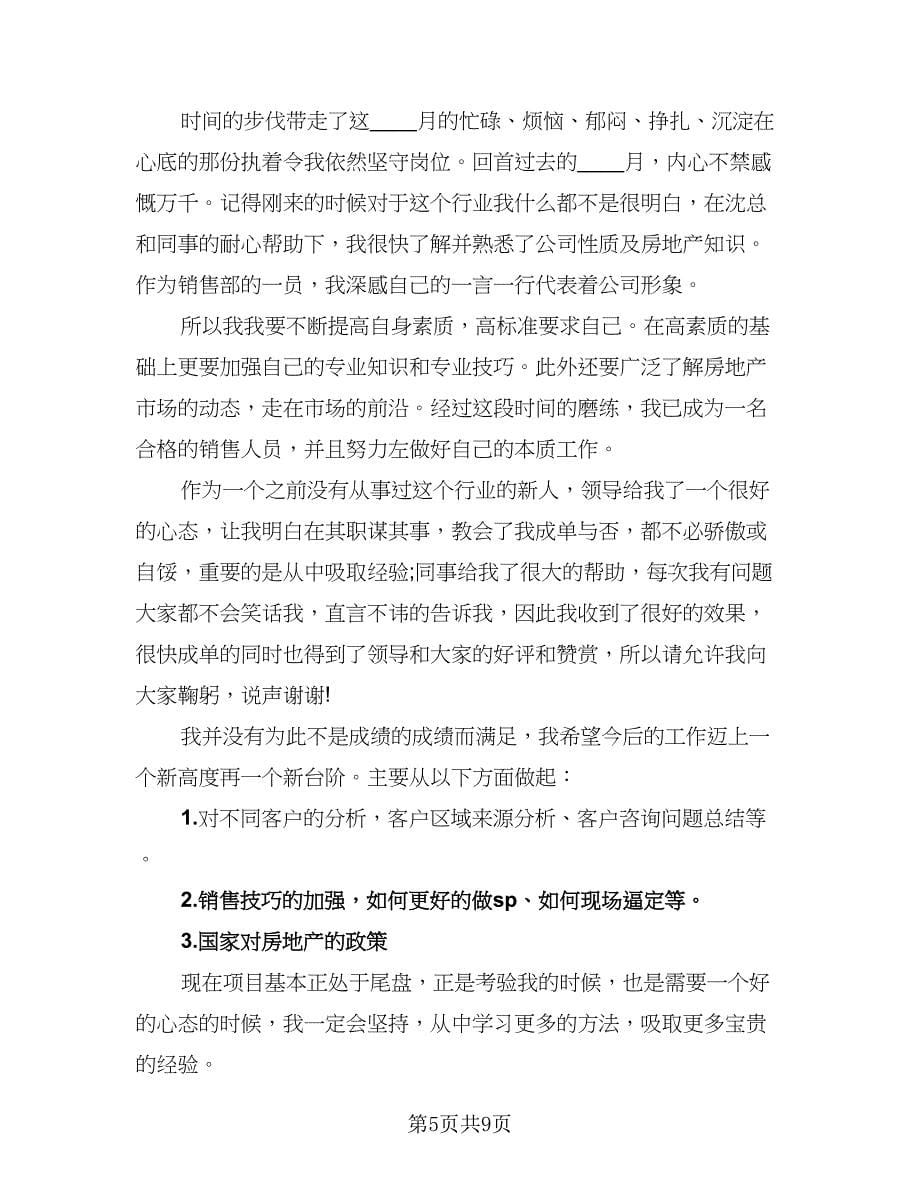 置业顾问年终年终总结标准范文（5篇）.doc_第5页