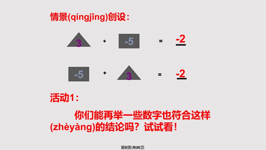 131有理数的加法2实用教案_第2页