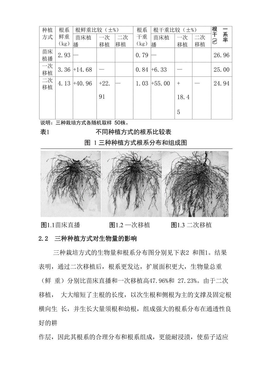 茄子二次移植优质高效栽培技术的应用与示范推广_第5页